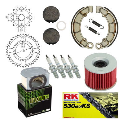 Kit entretien NF Prokit premium Honda CB 500 1972-74