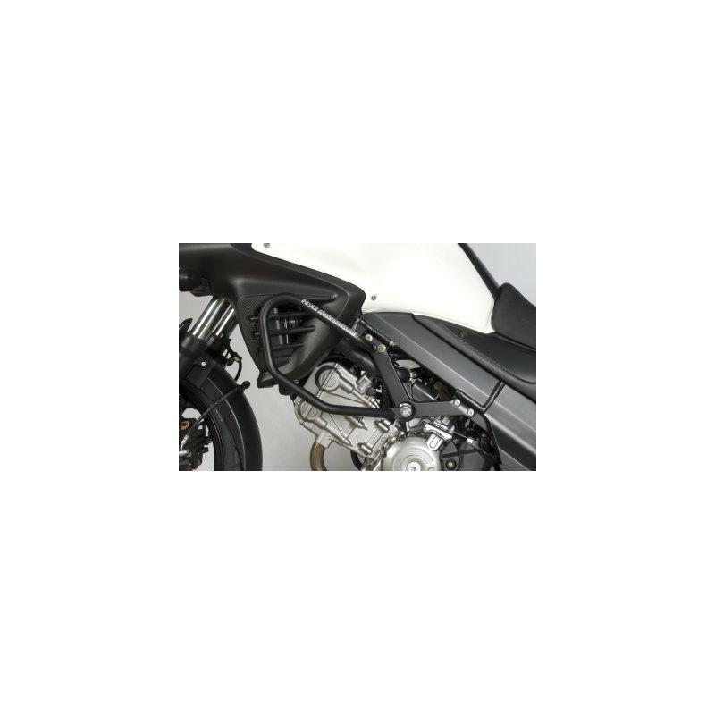 Barres de protection latérales R&G Racing noires Suzuki DL650 V-strom 12-18