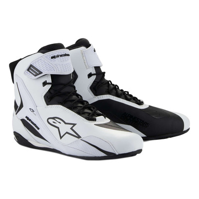 Baskets moto femme Alpinestars Stella Faster-4 white/black
