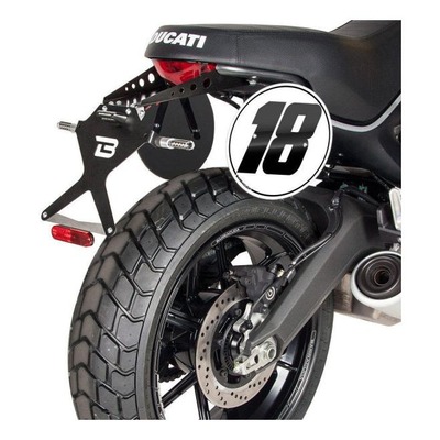 Support de plaque d’immatriculation Barracuda Ducati Scrambler 800 15-20
