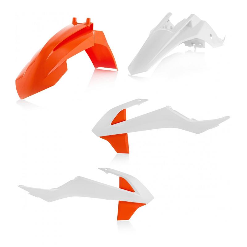 Kit plastique Acerbis KTM 65 SX 16-23 blanc/orange 2 (couleur origine 19)