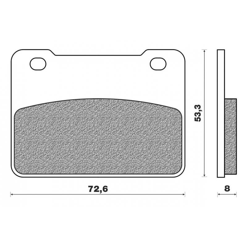 Plaquettes de frein avant Newfren FD0489BE pour Sym 400 Maxsym 11- / 6