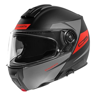 Casque modulable Schuberth C5 Eclipse anthracite/rouge mat