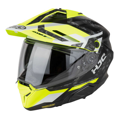 Casque Touring/Adventure HJC RPHA60 Dakar MC3HSF noir/jaune/blanc mat
