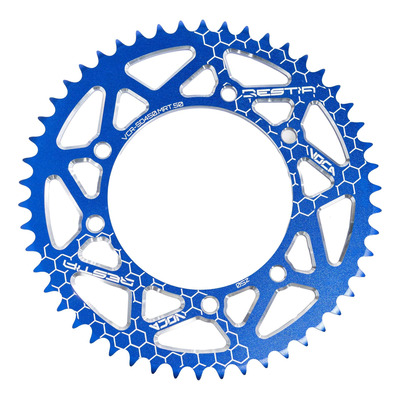 Couronne alu Voca Racing bleu 50 dents pas 420 Senda SM/MRT/XP6