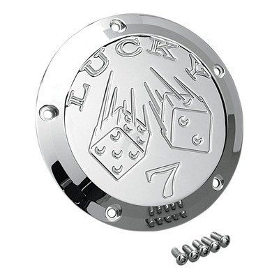 Derby cover Joker Machine Harley Davidson Twin Cam 99-18 lucky 7 chrome