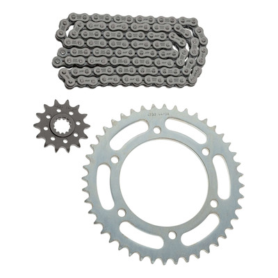 Kit chaîne EK/PBR 14x44-116m chaîne 525 SRX2 acier couronne acier Benelli TRK 502 X 18-25