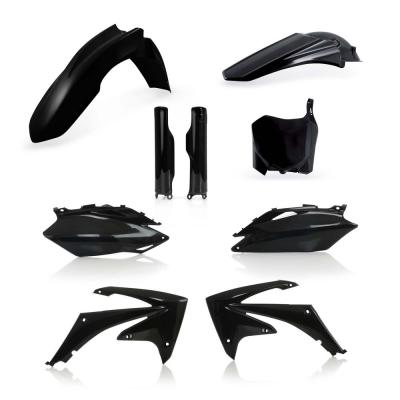 Kit plastique complet Acerbis Honda CRF 250R 2010/CRF 450R 09-10 Noir Brillant