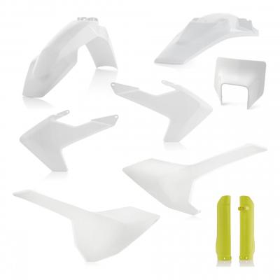 Kit plastique complet Acerbis Husqvarna 250 FE 2019 Blanc/Jaune Brillant