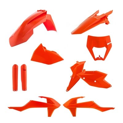 Kit plastiques complet Acerbis KTM 125 EXC 2019 (orange 16)