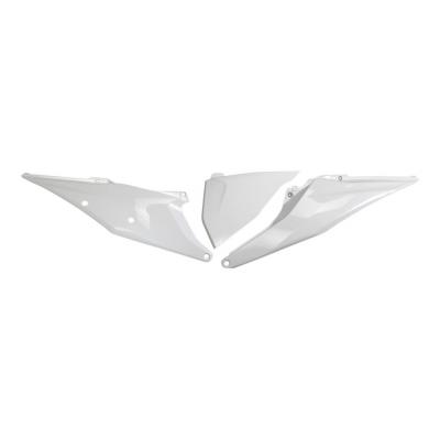 Plaques numéro latérales avec cache boîte à air UFO KTM 250 SX 19-21 blanc