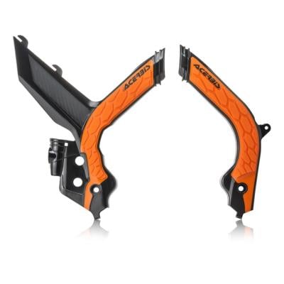 Protection de cadre Acerbis X-Grip KTM EXC150 TPI 2020 Noir/Orange Brillant