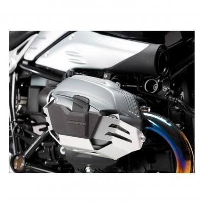 Protection de cylindre SW-MOTECH gris/noir pour BMW R1200R / GS / Adv / nineT / Scram (paire)