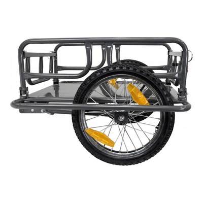 Remorque utilitaire pour vélo : roues de qualité + grand volume