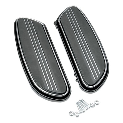 Repose pieds plateau Sweeper Drag Specialties anti-vibrations Harley Davidson Tour-Glide 99-20 noir