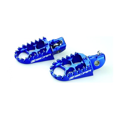 Reposes pieds Scar Evolution bleus pour KTM SX 125 16-18