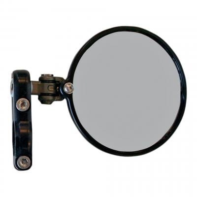 Rétroviseur latéral Droit Hindsight miroir rond Ø76mm rabattable (seul) noir