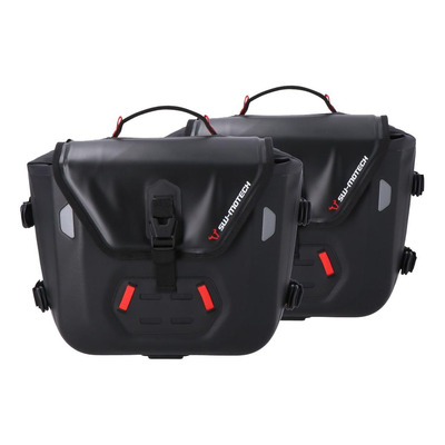 Sacoches latérales SW Motech Sysbag WP M 17-23 L noires supports SLC Ducati Monster 797 17-21