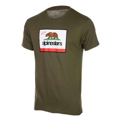 Tee-Shirt Alpinestars Cali 2.0 vert militaire