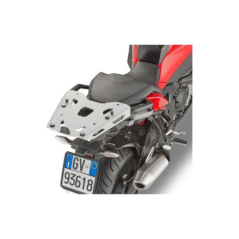 Support spécifique et platine en aluminium Kappa pour top case Monoke