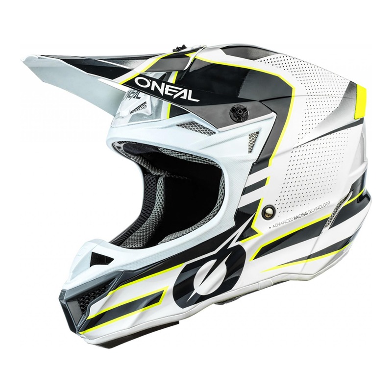 Casque cross O’Neal 5SRS Polyacrylite Sleek blanc/gris- XL