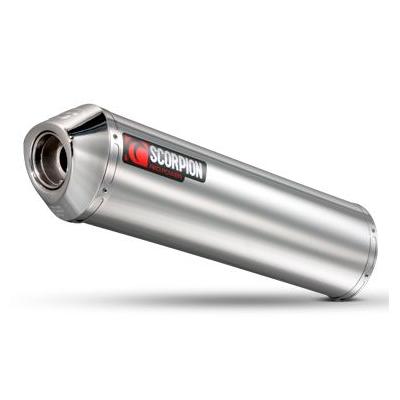 Silencieux Homologué Scorpion Factory Rond Inox pour Yamaha TDM900 02-05 - Position standard