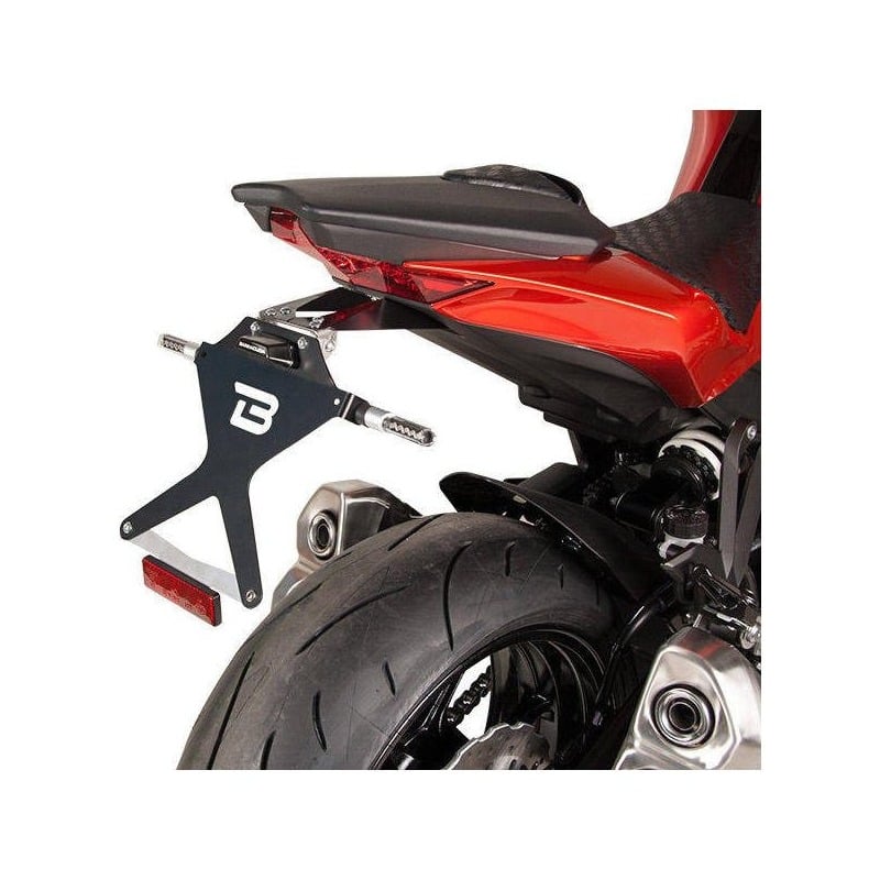 Support de plaque d'immatriculation moto Barracuda spécifique pour