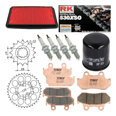 Kit entretien NF Prokit premium Honda CBR 600 F 1987-90