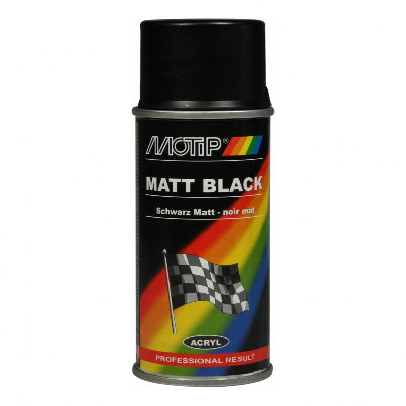 Bombe peinture noir mat Motip 400ml