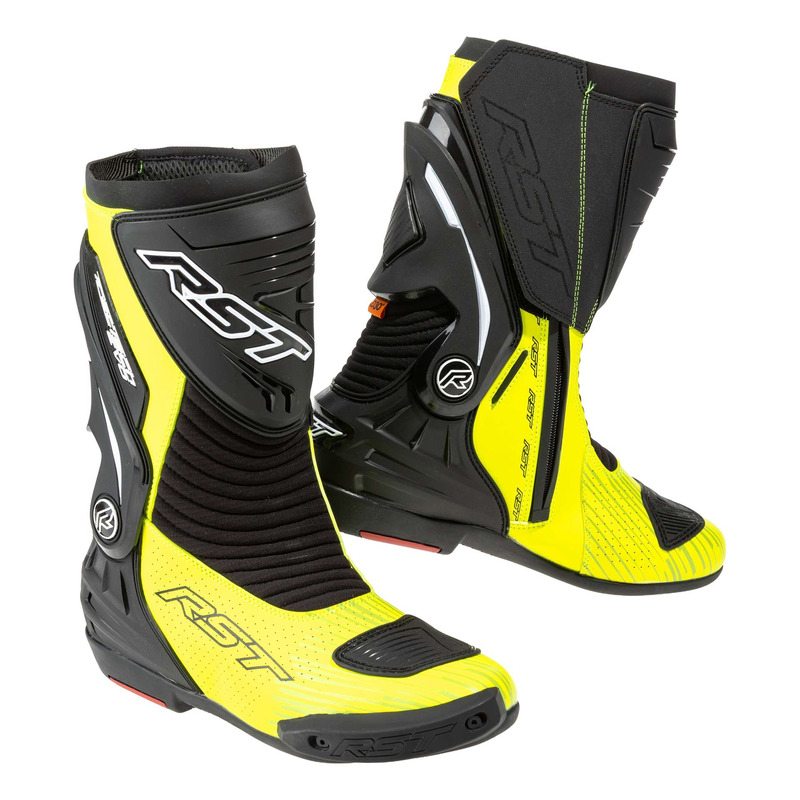 Bottes moto RST TracTech Evo D3O noir/jaune fluo