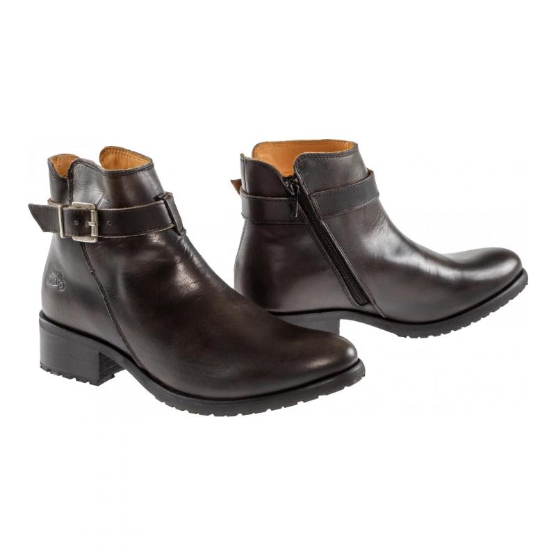 Bottines moto femme Helstons Lisa noir- 36