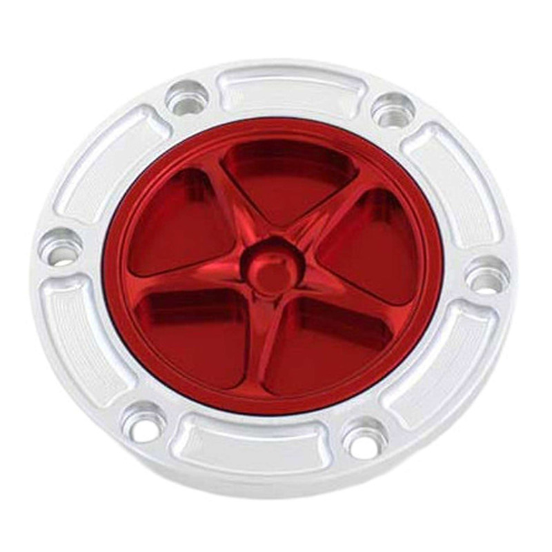 Bouchon de réservoir Evotech aluminium Rouge/Silver Aprilia Tuono 660 21-25