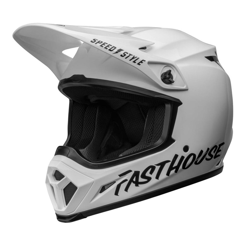 Casque cross Bell Moto-9 Mips Fasthouse blanc/noir brillant- XS