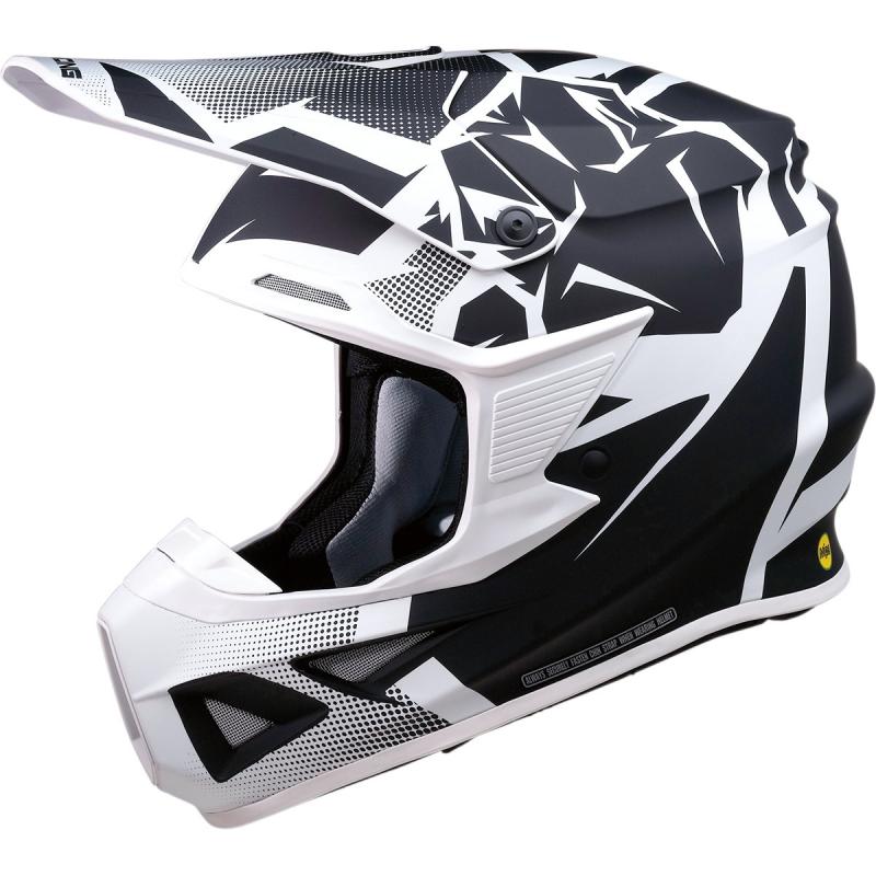 Casque cross Moose Racing FI Agroid MIPS noir/blanc