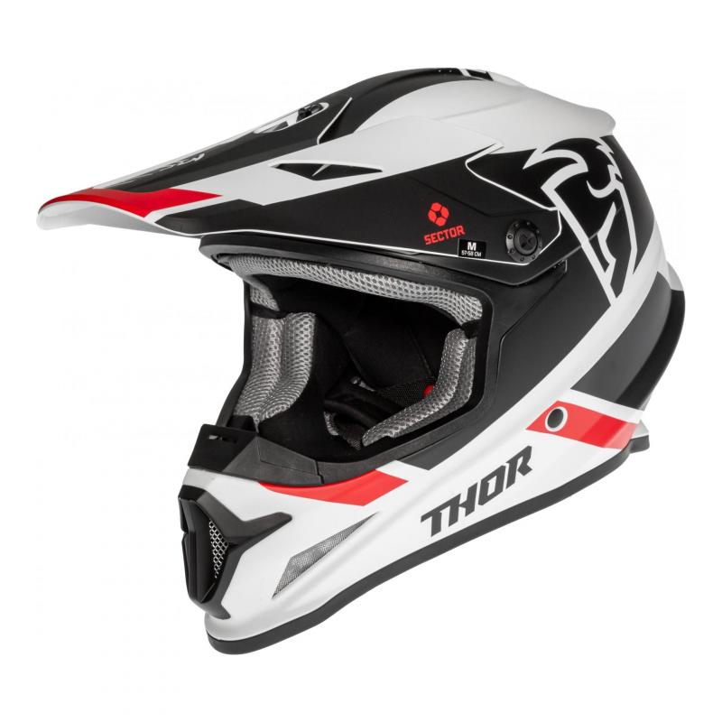Casque cross Thor Sector Split Mips blanc/noir- XS