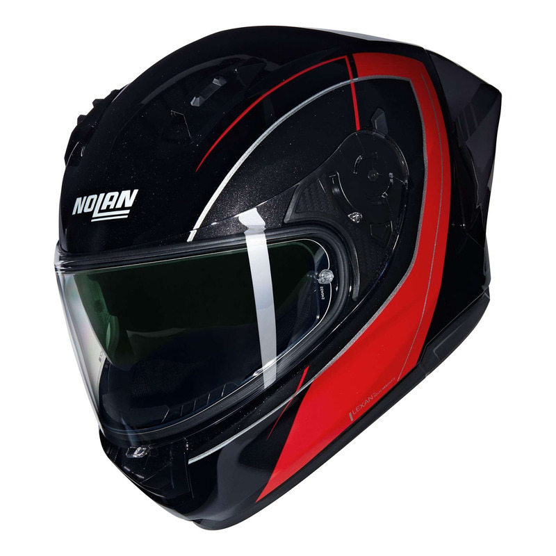 Casque intégral Nolan N60-6 Sport Mesmerico 342 noir/rouge metal