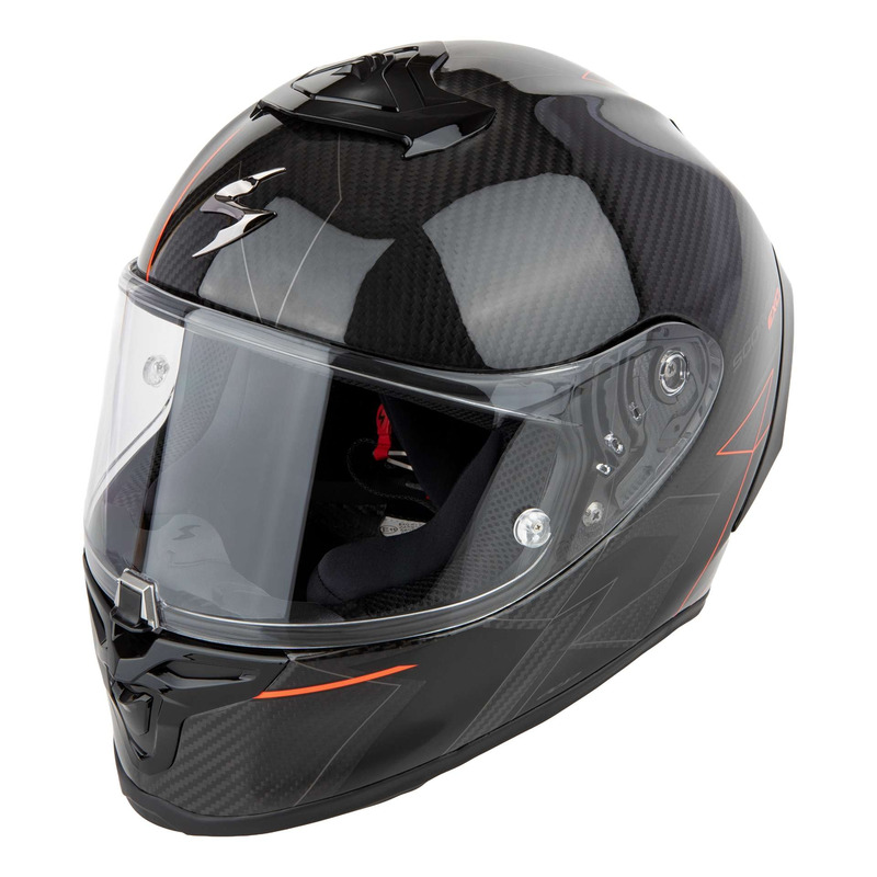 Casque intÃ©gral Scorpion Exo-R1 Evo Carbon Air Cynergy black/red- XS