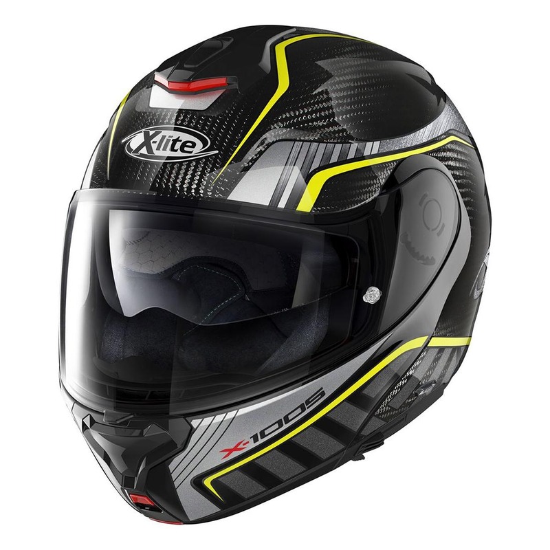 Casque modulable X-Lite X1005 Ultra Carbon Cheyenne N-Com carbone/arge