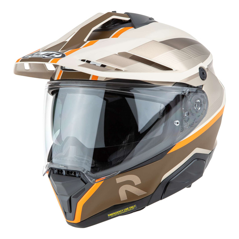 Casque Trail/Adventure HJC RPHA60 Arbre MC21 marron/beige/orange- XS