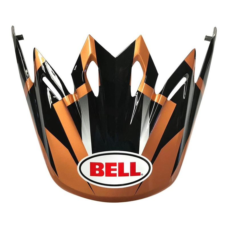 Casquette de casque cross Bell Moto-9 District noir/cuivre