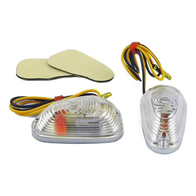 Clignotants LED pour moto, clignotant arrière, clignotant à eau