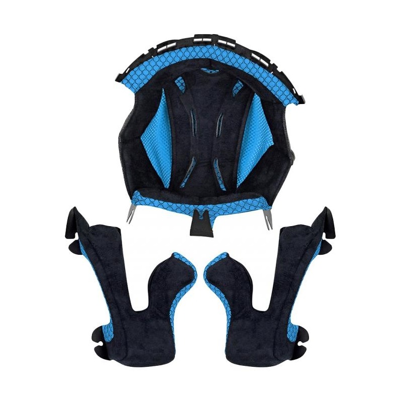 Coiffe et mousses de joues Ufo pour casque Onyx bleu- XS