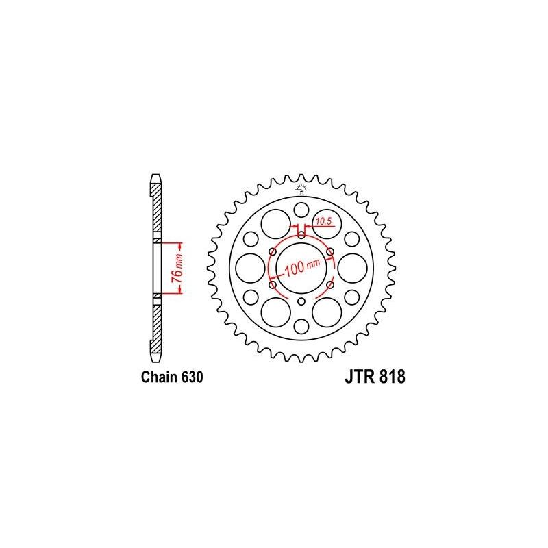 Couronne JT Sprockets Acier pas 630 41 dents - Pour Suzuki GSX 750 79-