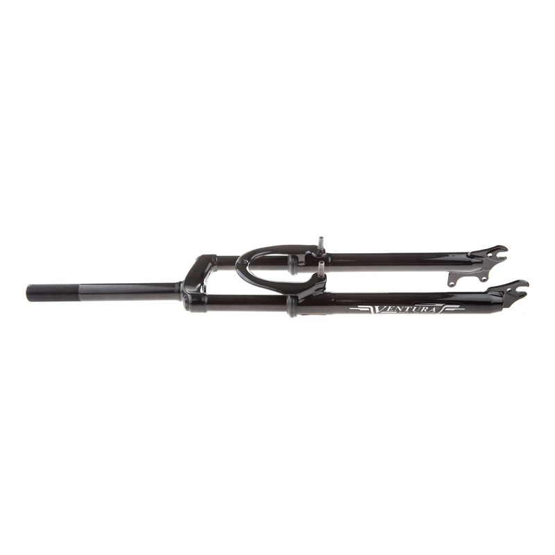 Fourche VTC 28 pouces ahead-set 1 pouce 1/8 noir alu a tasseaux + disc
