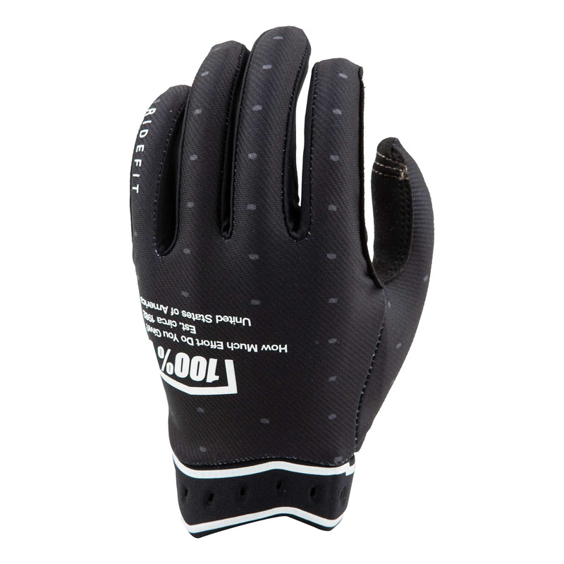 Gants cross 100Â % Ridefit 2 noir- S