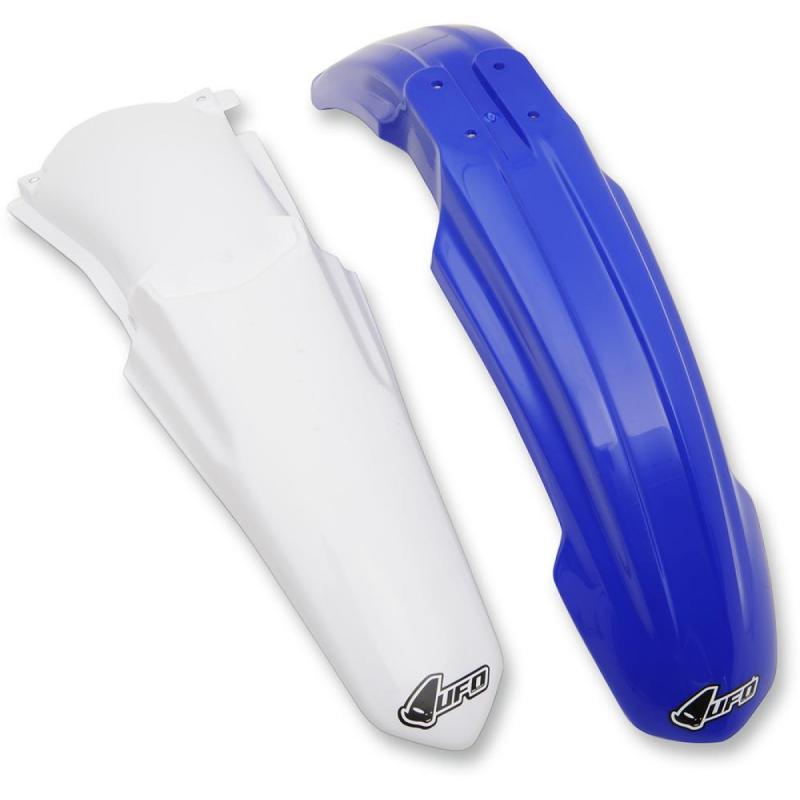 Kit garde-boue avant et arrière UFO Yamaha 125 YZ 13-14 bleu/blanc (c
