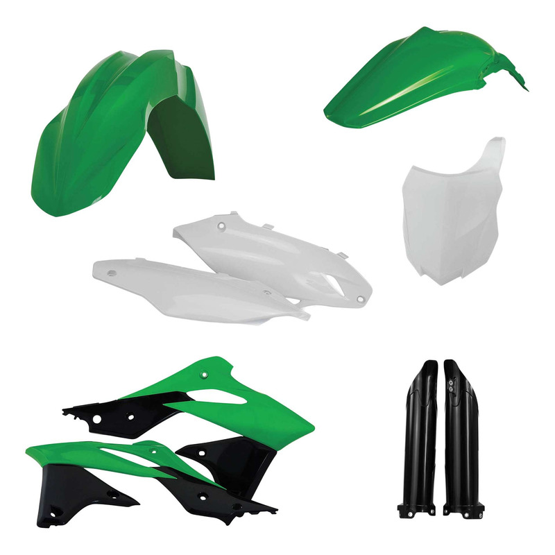 Kit Plastique Complet ACERBIS Type Origine Réplica 2016 Vert/Noir/Blanc - Kawasaki 250 KXF 13-16
