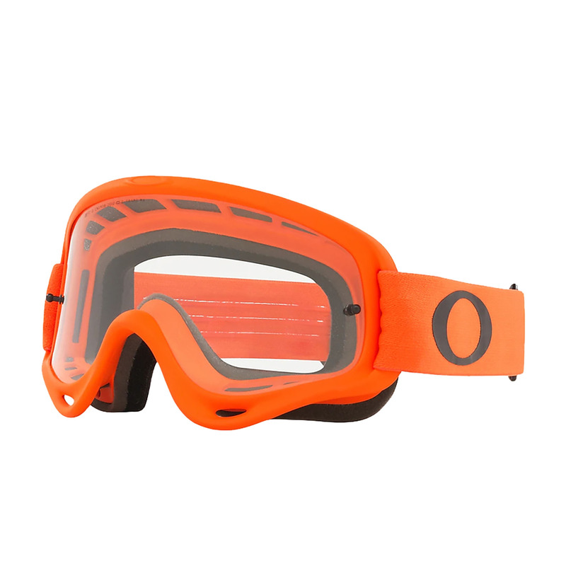 Masque cross Oakley XS O Frame MX - Moto orange écran transparent