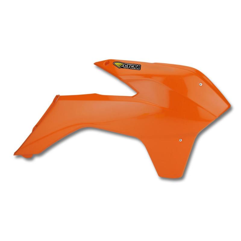 Ouïes de radiateur Cycra Powerflow KTM 125 SX 13-15 orange