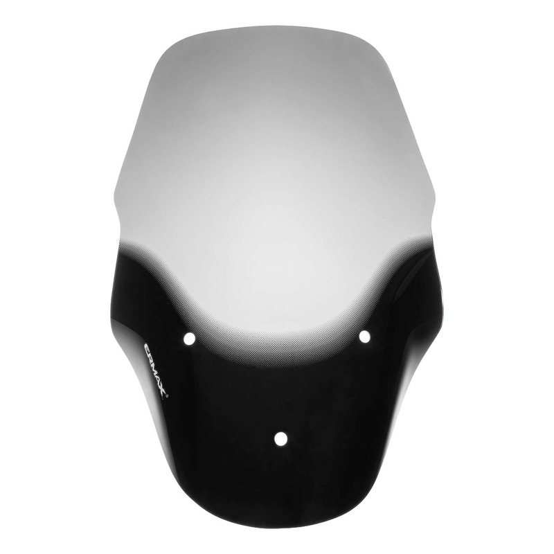 Pare-brise Ermax haute protection 72 cm Piaggio MP3 500 11-18 noir clair